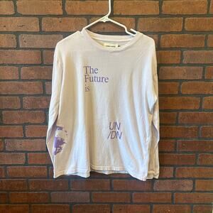Lonely Ghost Women's Graphic Tee - Pale Pink Sz Small The Future is... galaxy